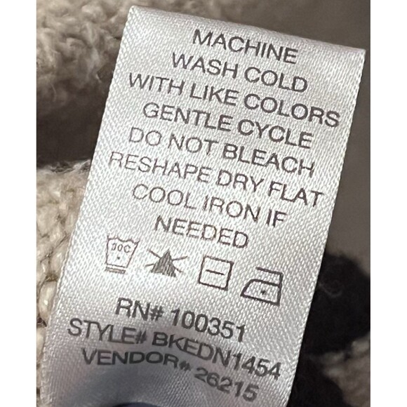 BKE Buckle Open Cardigan Aztec Boho Western Womens S Cream Pink Black Gray Cozy - Picture 6 of 7